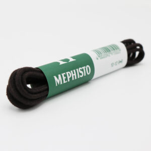 Mephisto ronde dunne schoenveters 90 cm 2 mm bruin voorkant