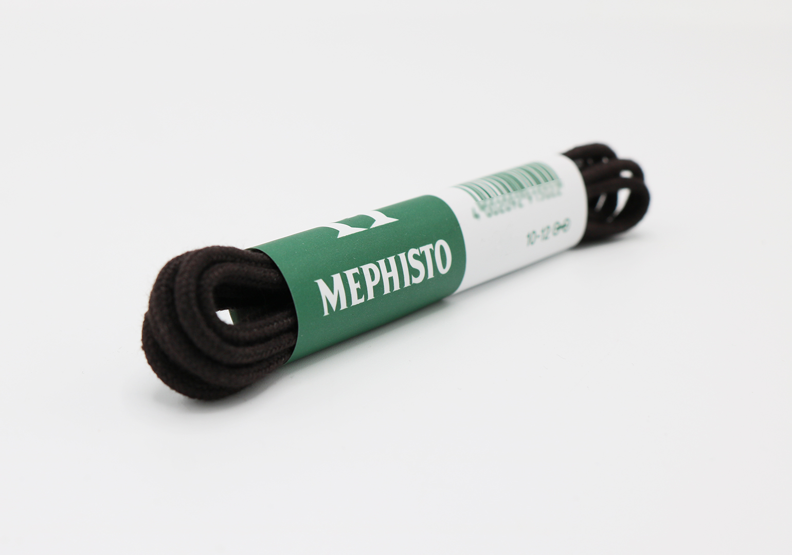 Mephisto ronde dunne schoenveters 90 cm 2 mm bruin voorkant