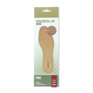 Mysole Basic Pure inlegzool | Leer op natuurkurk in verpakking