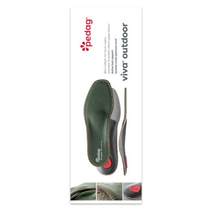 Pedag Viva Outdoor 186 inlegzool | Outdoor voetbed steunzool in verpakking