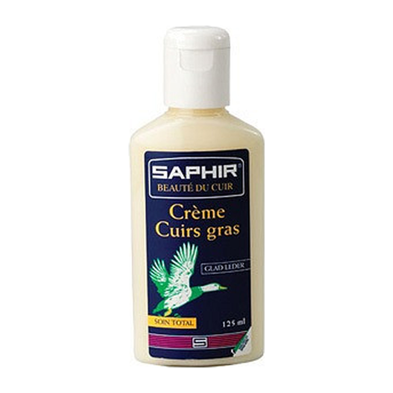 Saphir Crème Cuirs Gras 125 ml (kleurloze crème voor vetleer en nubuck)