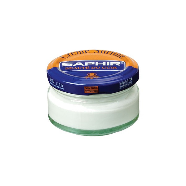 Saphir Crème Surfine schoenpoets 50 ml | Glad leer wit