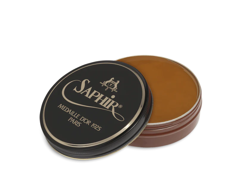 Saphir Pâte de Luxe 50 ml | Schoenwas voor glans lichtbruin