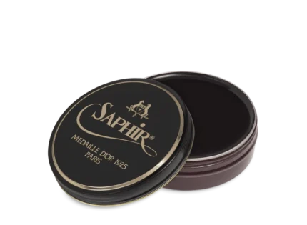 Saphir Pâte de Luxe 50 ml | Schoenwas voor glans donkerbruin