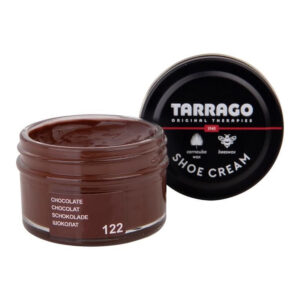 Tarrago schoencrème 50 ml | Schoenpoets glad leer chocolade