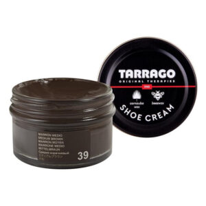 Tarrago schoencrème 50 ml | Schoenpoets glad leer middenbruin