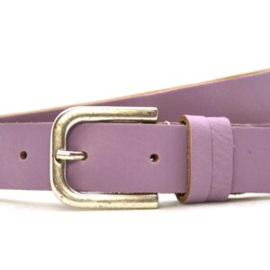 Timbelt dames leren riem 3 cm | Volnerfleer 30203 - Lila nikkelvrij voorkant