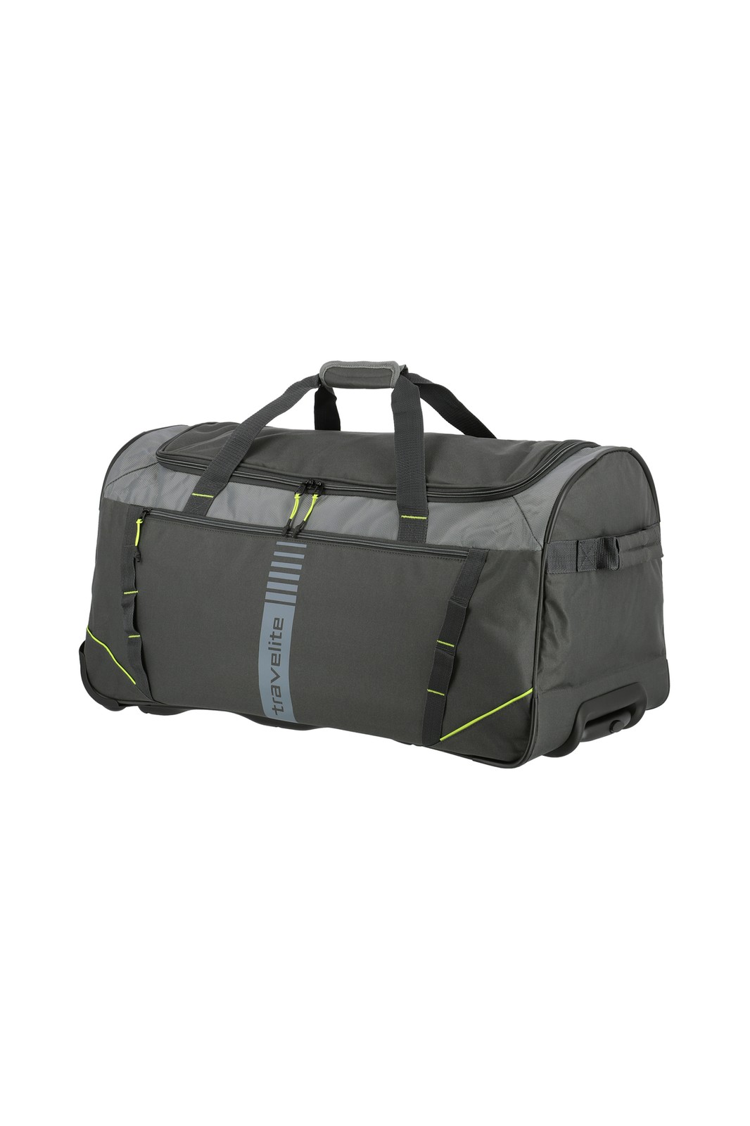 Travelite Basics Wheeled Duffle Active 86 liter | Reistas 96281 04 anthracite voorkant schuin