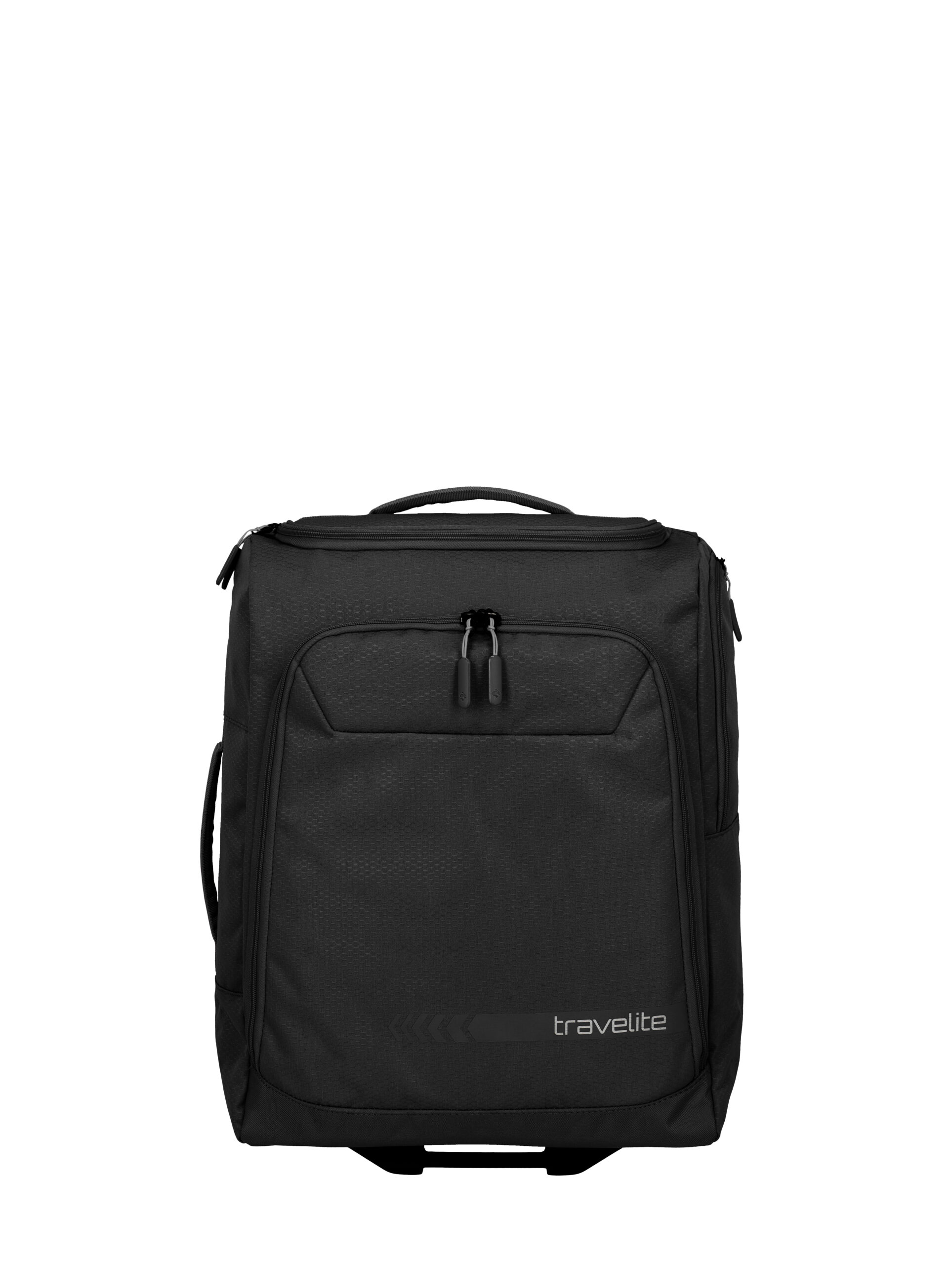 Travelite Kick Off Wheeled Duffle S 55 cm (reistas op wielen) zwart voorkant
