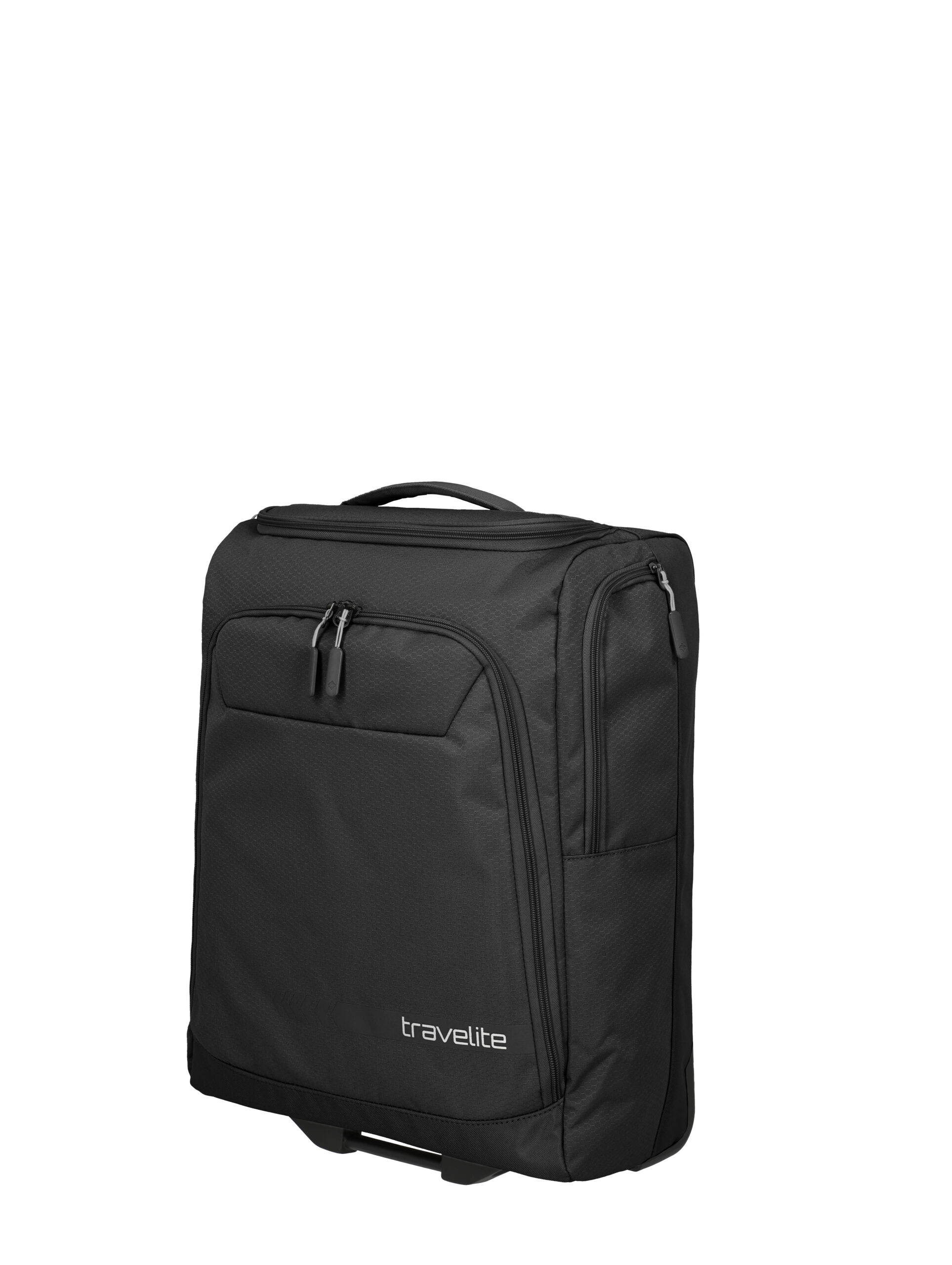 Travelite Kick Off Wheeled Duffle S 55 cm (reistas op wielen) zwart zijkant 2