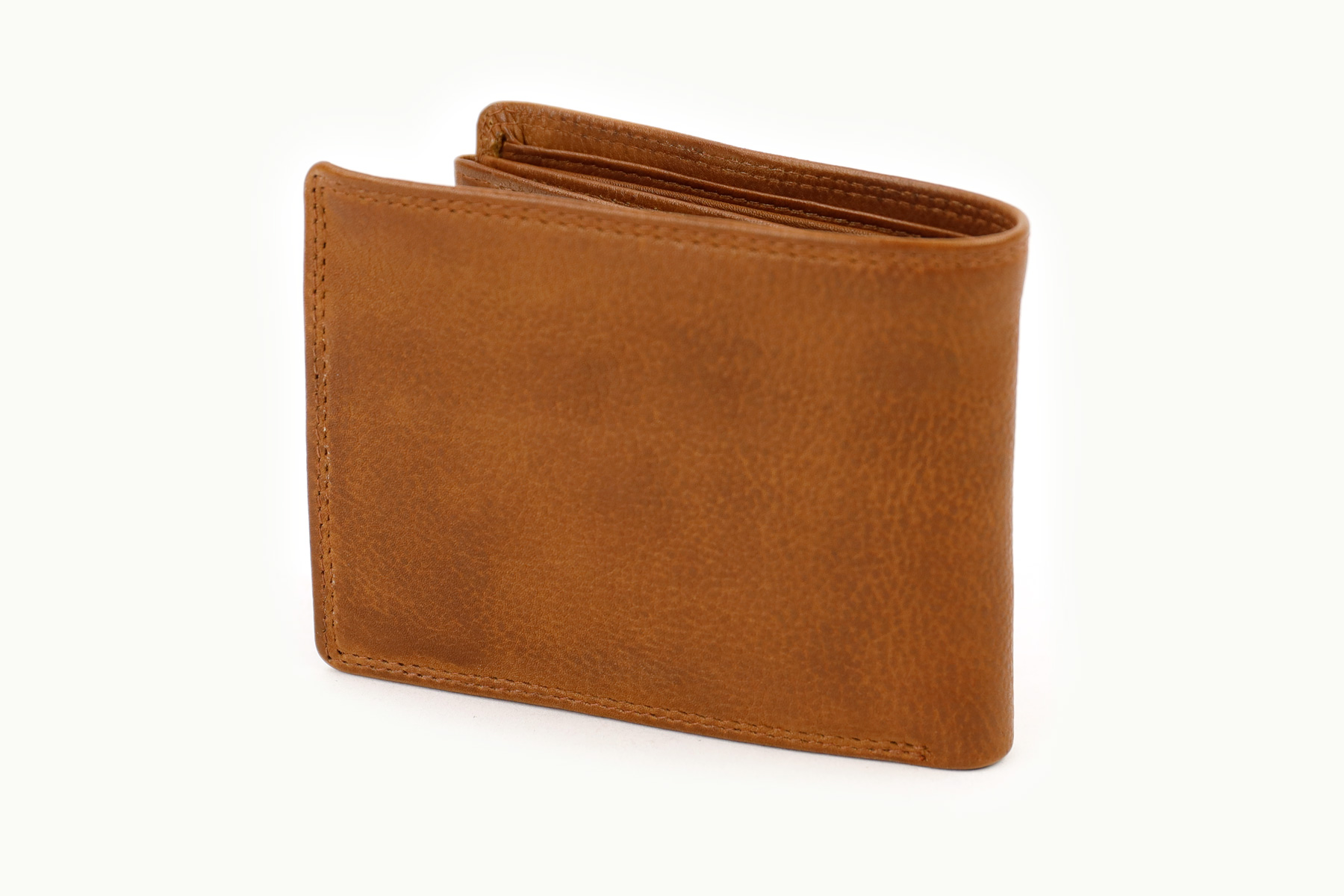 Bear Design Abel leren billfold portemonnee cognac achterkant