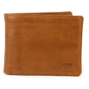Bear Design Abel leren billfold portemonnee cognac voorkant