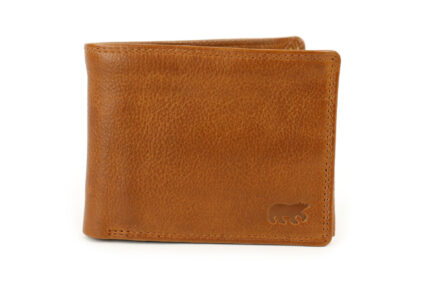 Bear Design Abel leren billfold portemonnee cognac voorkant