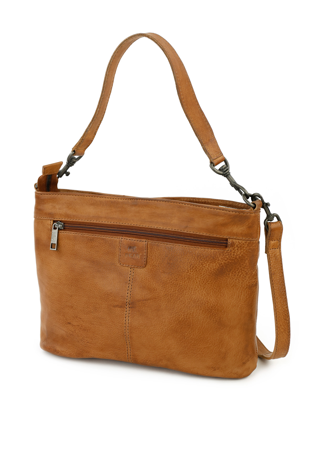 Bear Design Angelica leren schoudertas cognac | CP1536 achterkant