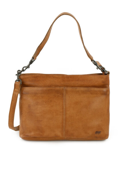 Bear Design Angelica leren schoudertas cognac | CP1536 voorkant