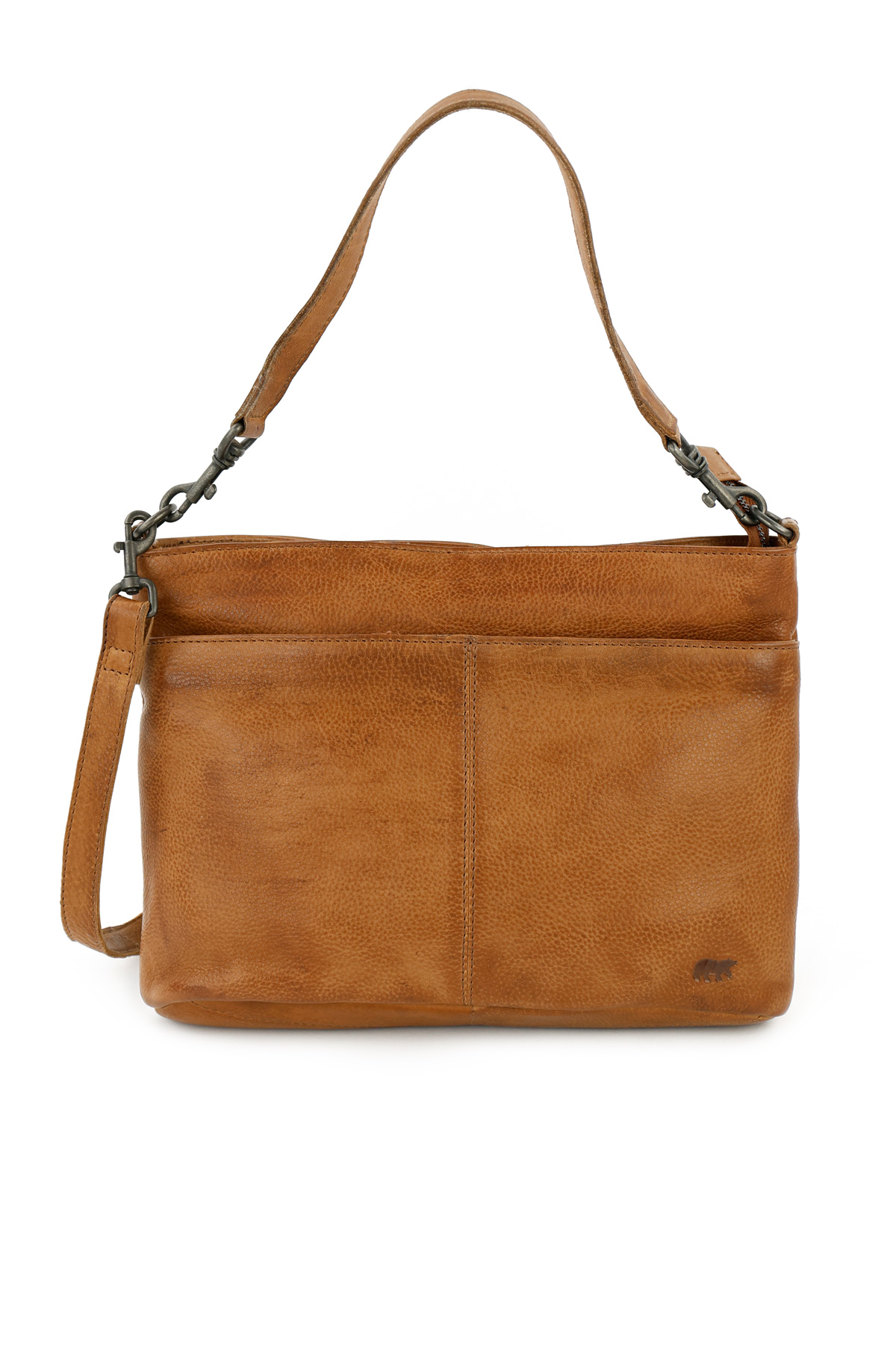 Bear Design Angelica leren schoudertas cognac | CP1536 voorkant
