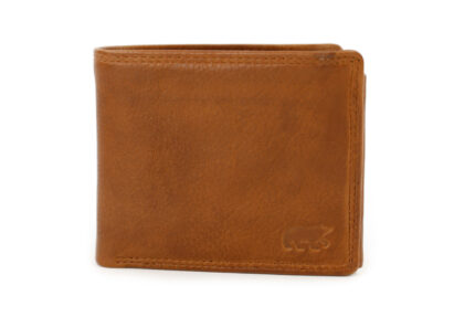 Bear Design Boaz leren billfold portemonnee cognac voorkant