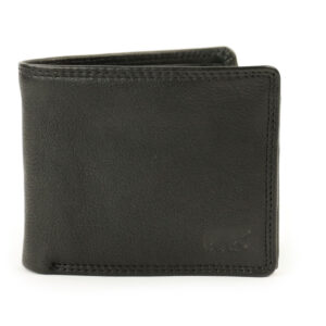 Bear Design Boaz leren billfold portemonnee zwart voorkant