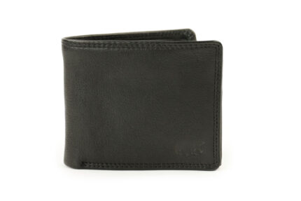 Bear Design Boaz leren billfold portemonnee zwart voorkant