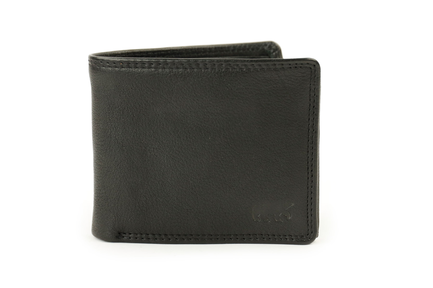 Bear Design Boaz leren billfold portemonnee zwart voorkant