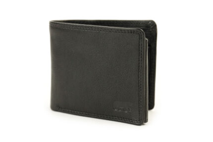 Bear Design Boaz leren billfold portemonnee zwart zijkant