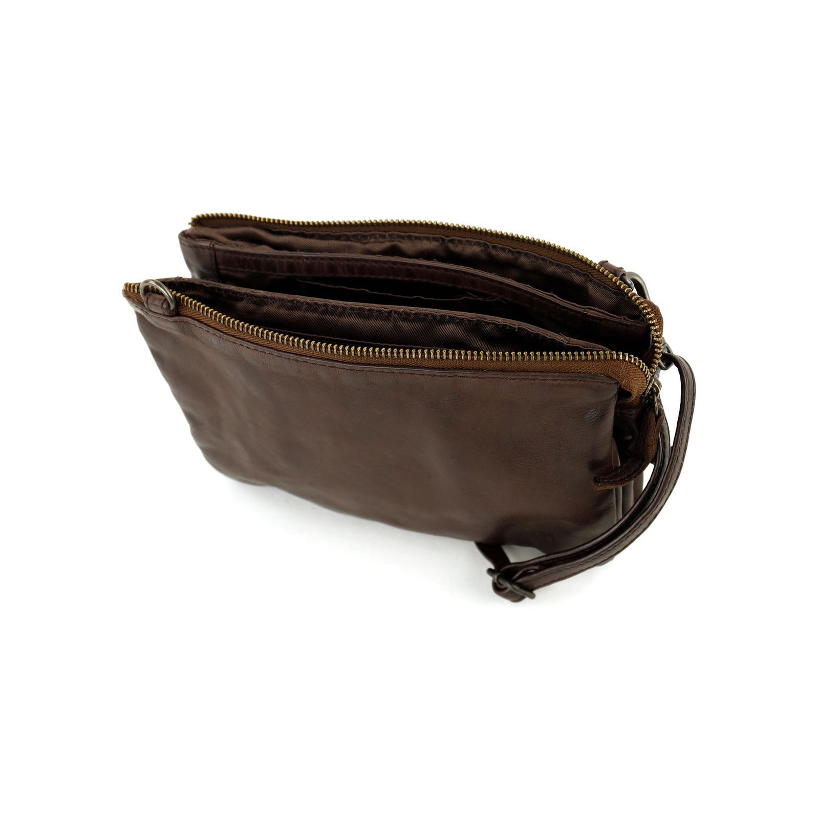 Bear Design Uma Cow Lavato Clutch | CL30996 bruin open