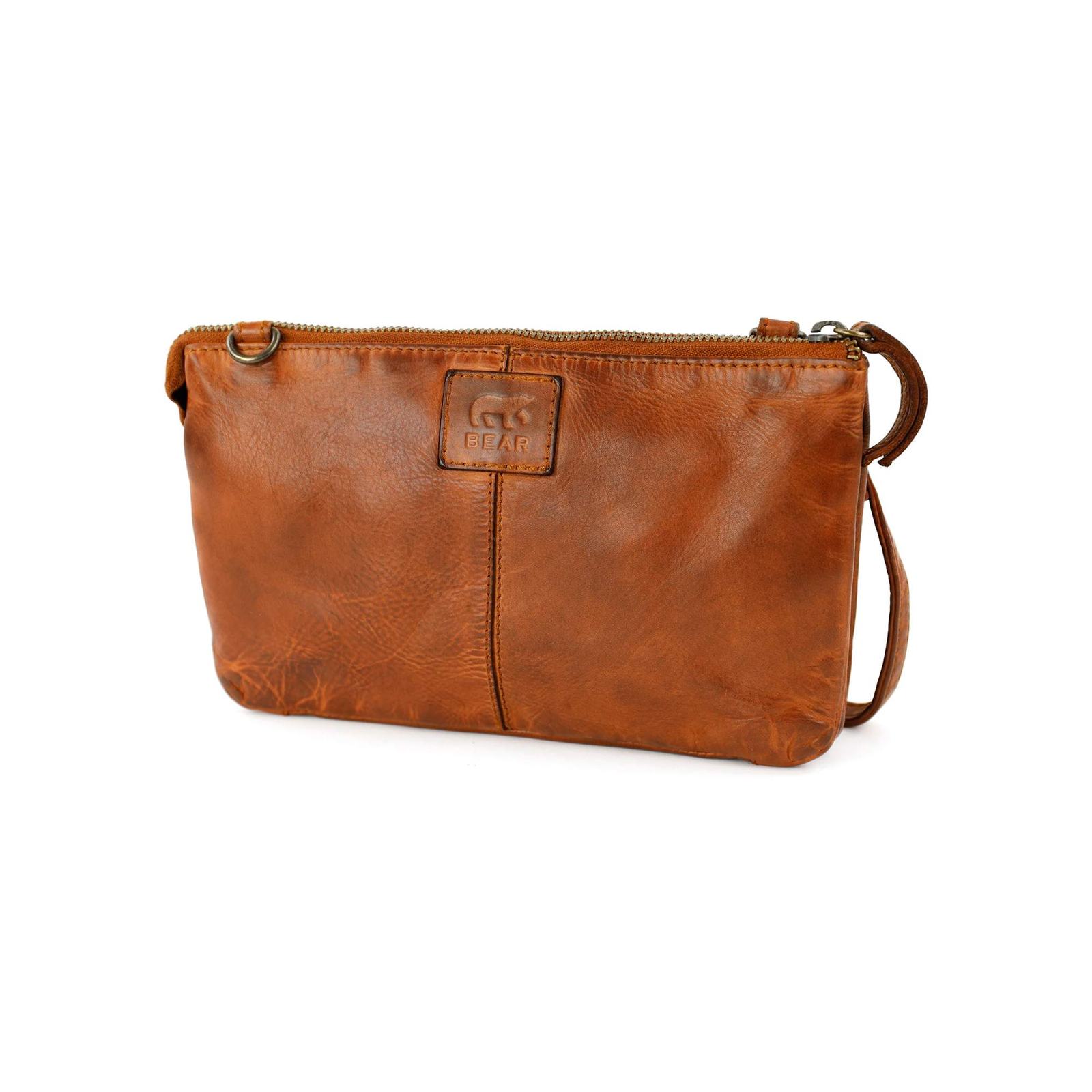 Bear Design Uma Cow Lavato Clutch | CL30996 cognac achterkant