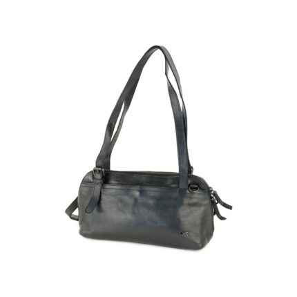 Bear Design Daphne schoudertas (leren schoudertas / crossbody) - Zwart