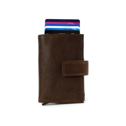 Bear Design Evie CP6813 Pasjeshouder (met muntgeld klepvakje) - Brown