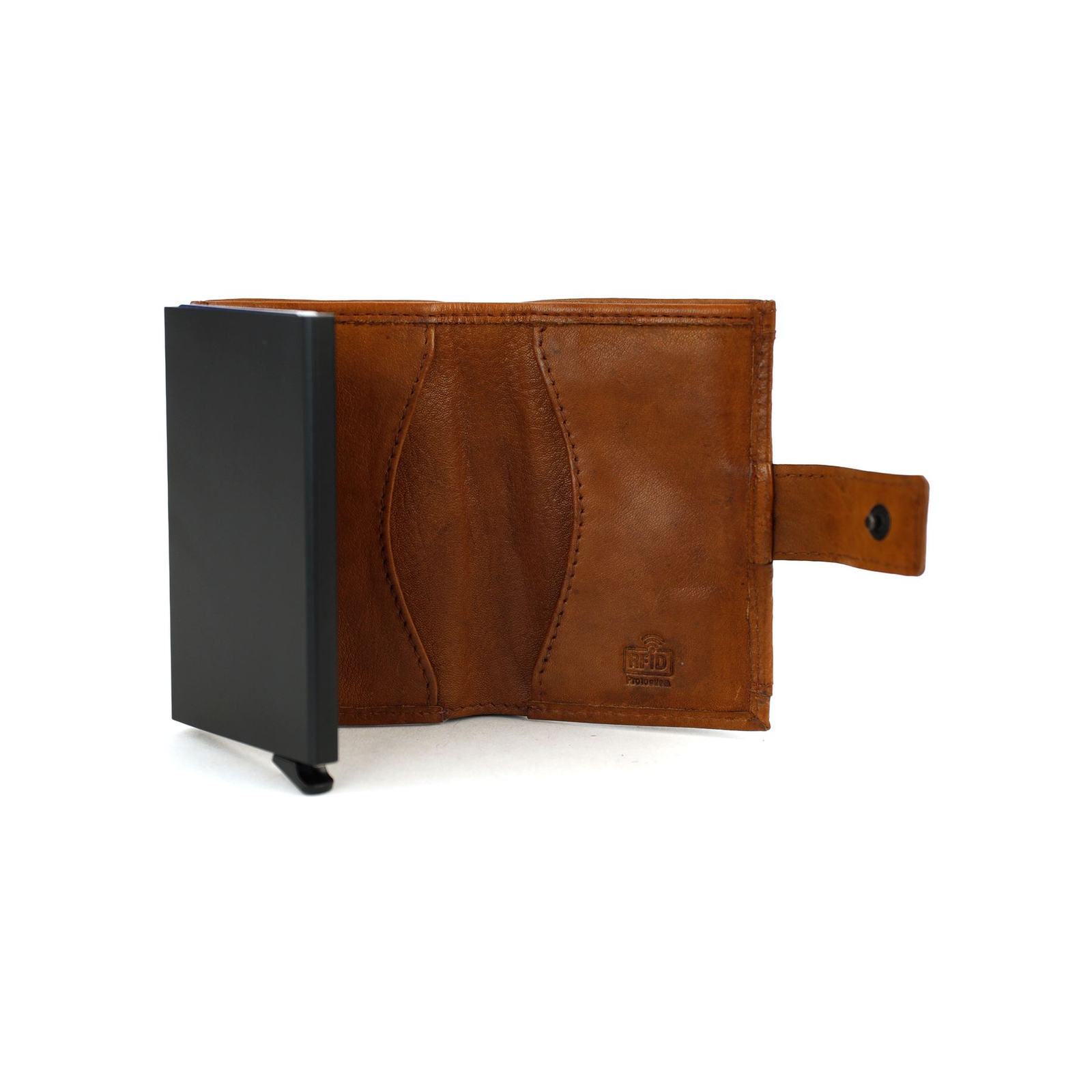 Bear Design Evie CP6813 Pasjeshouder (met muntgeld klepvakje) - Cognac - Afbeelding 4
