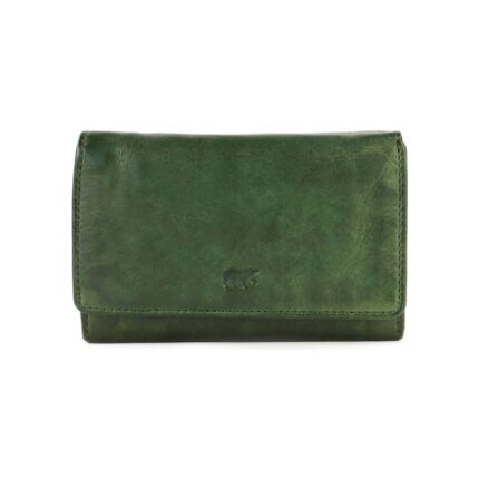 Bear Design Flappie Portemonnee CL15572 - Green