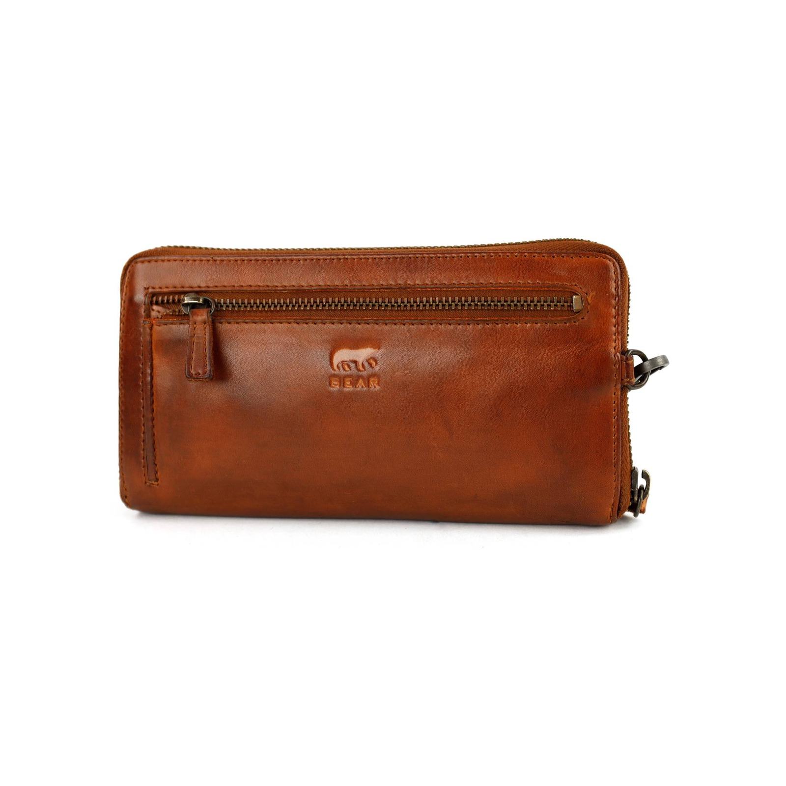 Bear Design Isa Portemonnee CL14851 (afneembaar polsbandje) - Cognac - Afbeelding 4