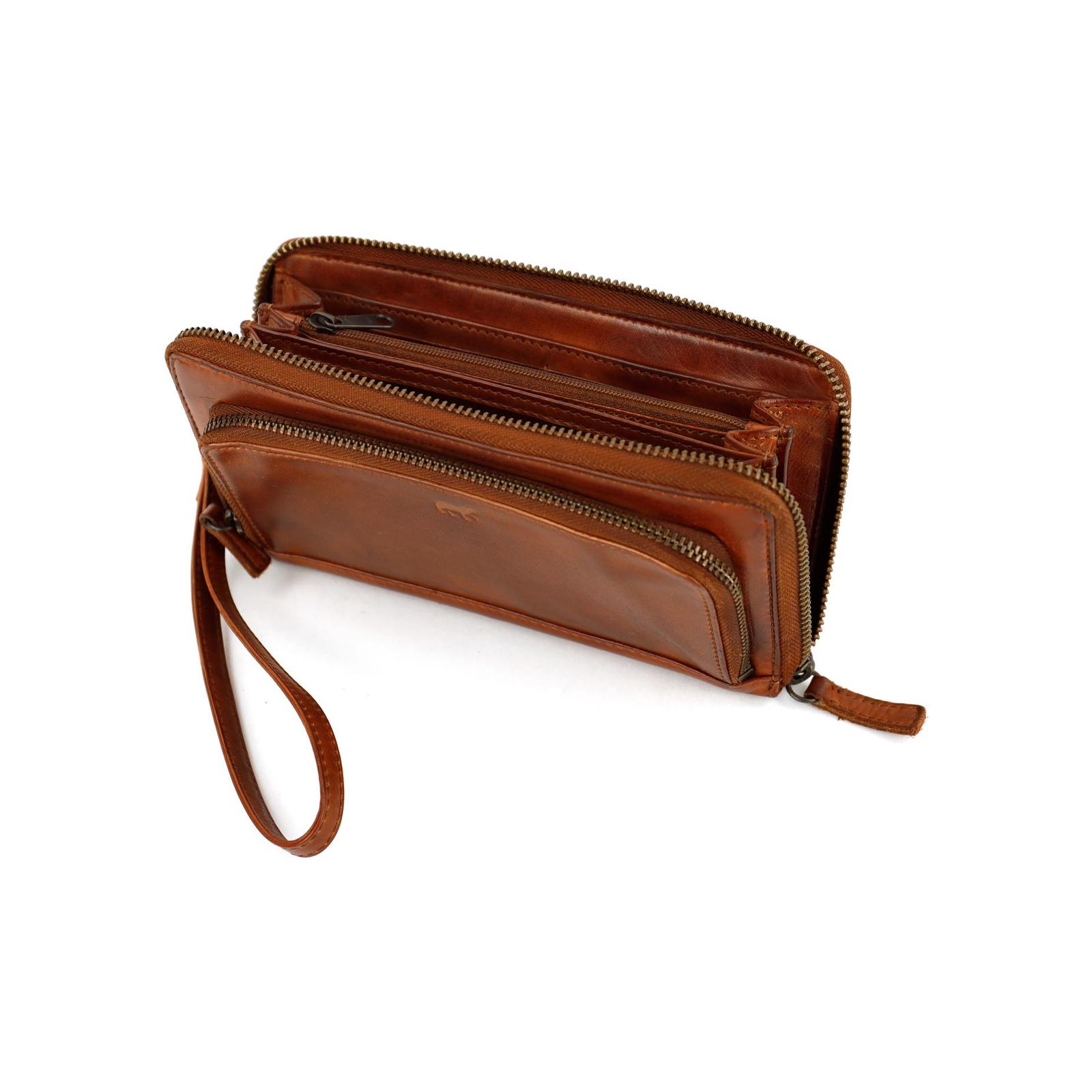 Bear Design Isa Portemonnee CL14851 (afneembaar polsbandje) - Cognac - Afbeelding 3