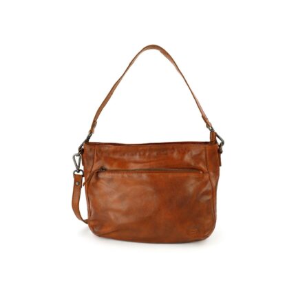 Bear Design Jade leren schoudertas dames | CL-44634 cognac voorkant