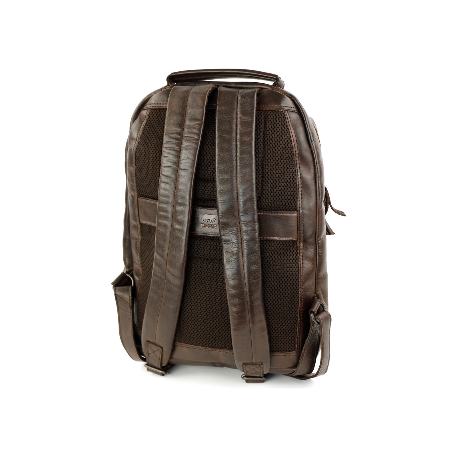 Bear Design Mathijs leren laptoprugzak | CL44692 bruin achterkant