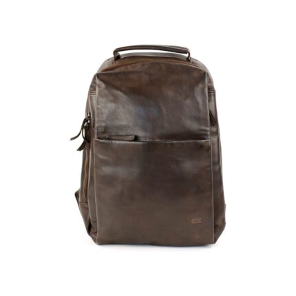 Bear Design Mathijs leren laptoprugzak | CL44692Bear Design Mathijs leren laptoprugzak | CL44692 bruin voorkant