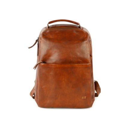 Bear Design Mathijs leren laptoprugzak | CL44692 cognac voorkant