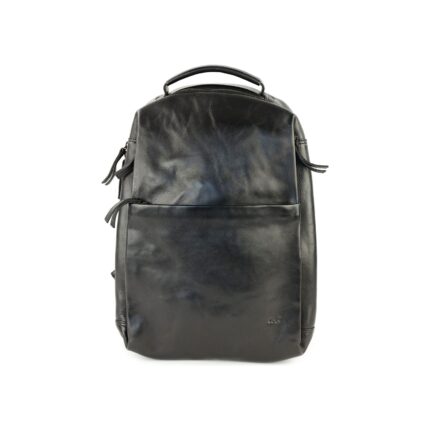 Bear Design Mathijs leren laptoprugzak | CL44692 zwart voorkant
