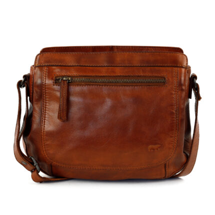 Bear Design Miley schoudertas (leren schoudertas) - Cognac