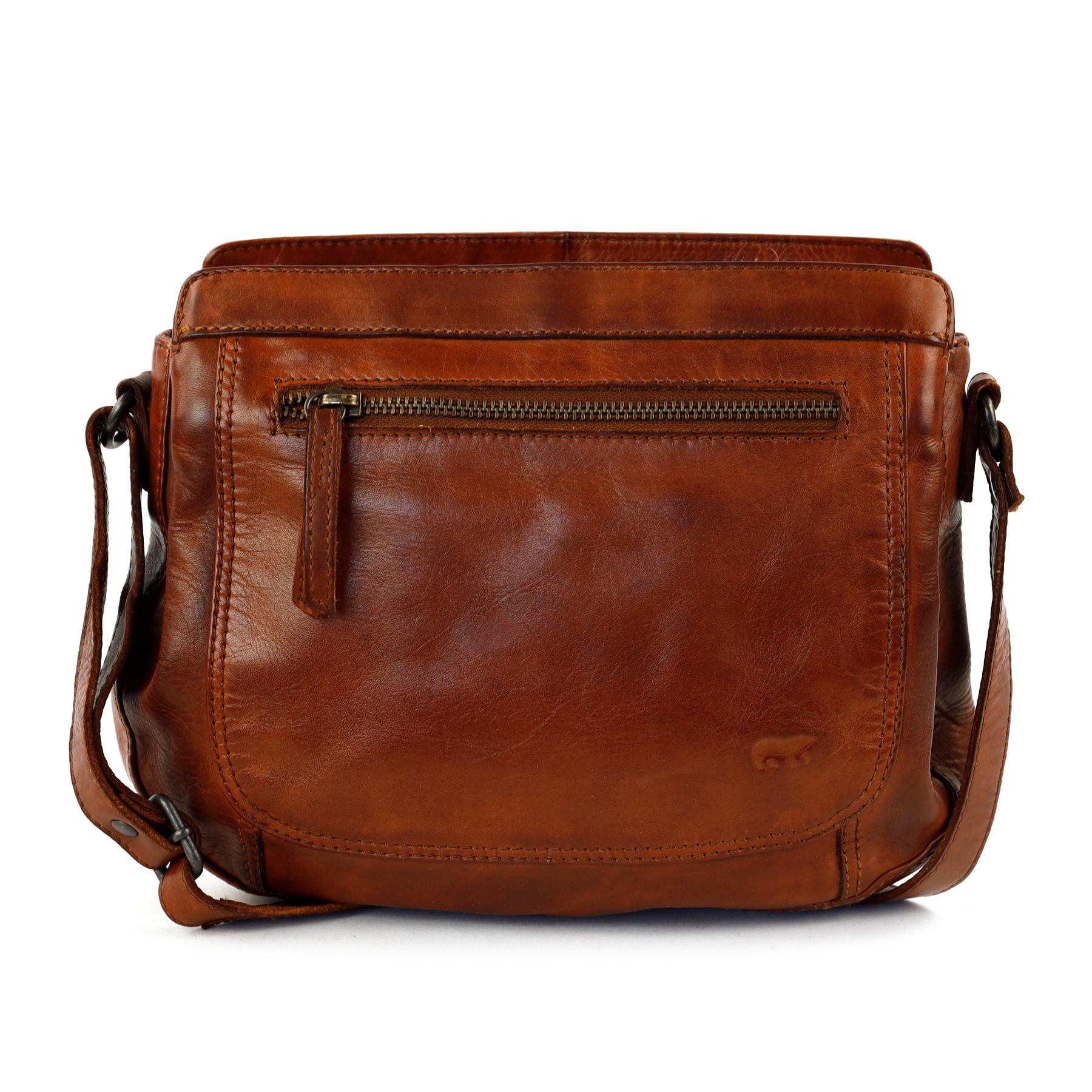 Bear Design Miley schoudertas (leren schoudertas) - Cognac