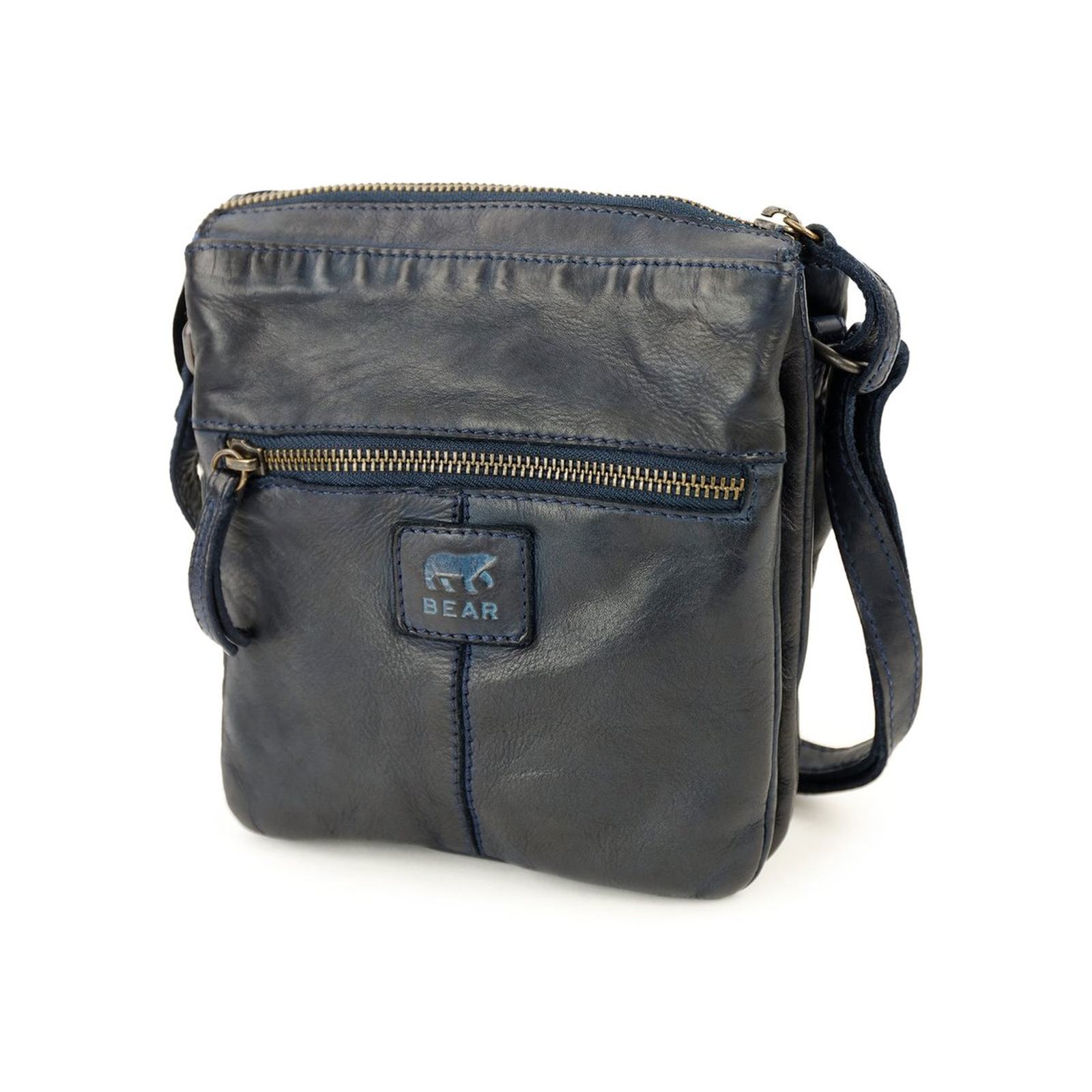 Bear Design Monique crossbody (leren schoudertas) - Blue - Afbeelding 4