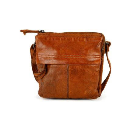 Bear Design Monique crossbody (leren schoudertas) - Cognac