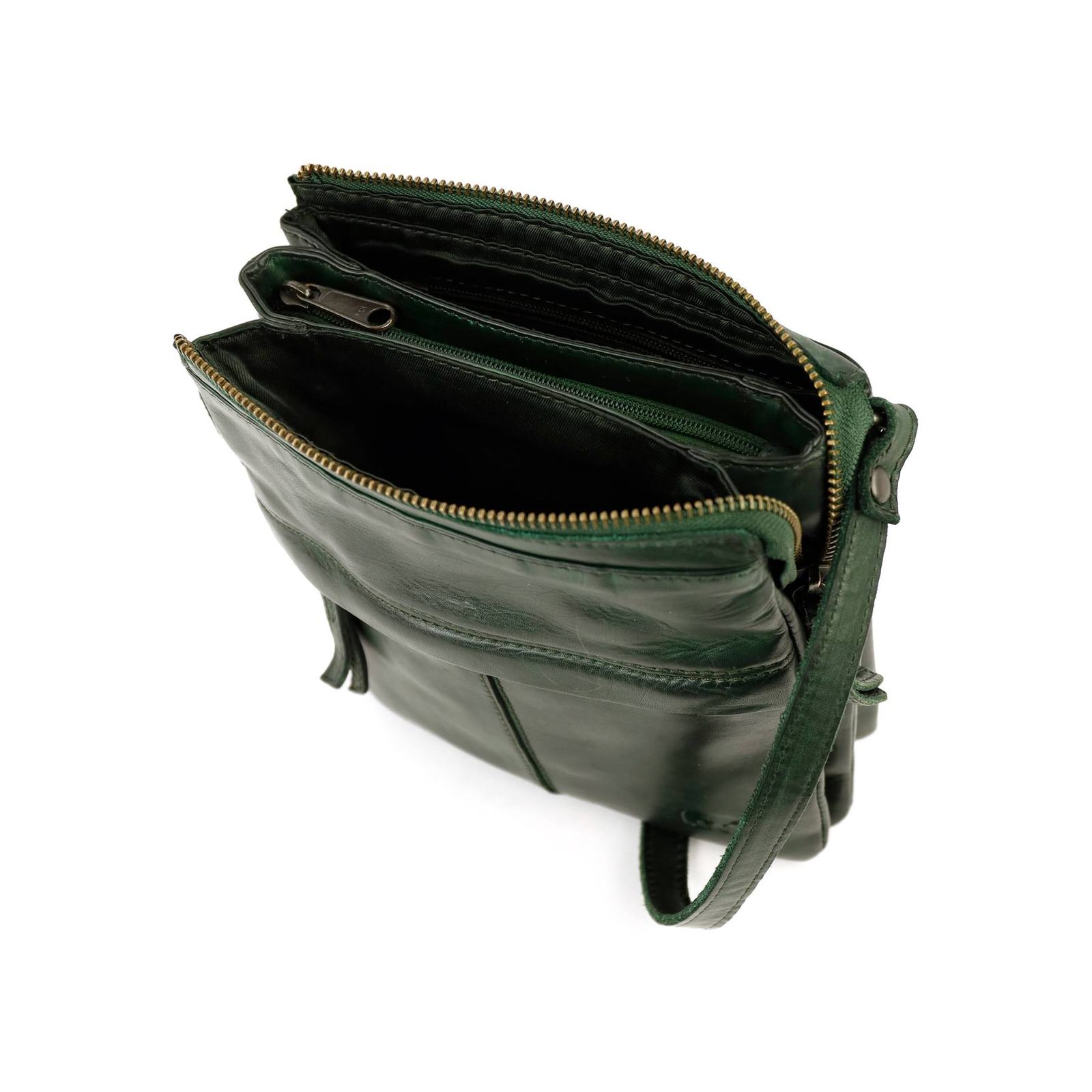 Bear Design Monique crossbody (leren schoudertas) - Green - Afbeelding 3