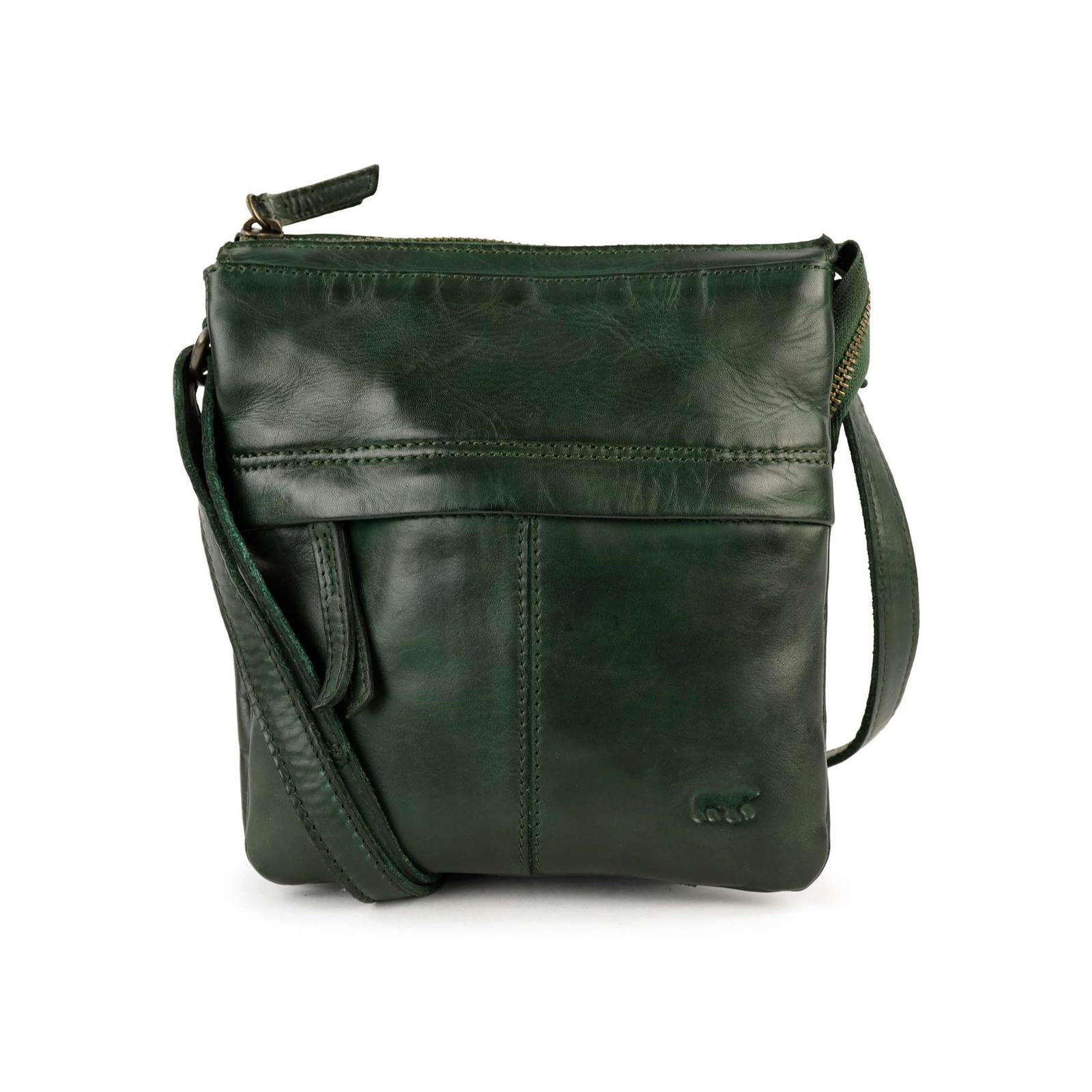 Bear Design Monique crossbody (leren schoudertas) - Green