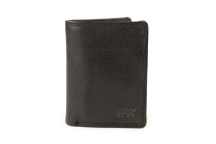 Bear Design Nolan leren billfold portemonnee zwart voorkant