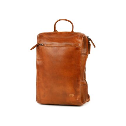 Bear Design Sil rugzak (leren daypack) - Cognac