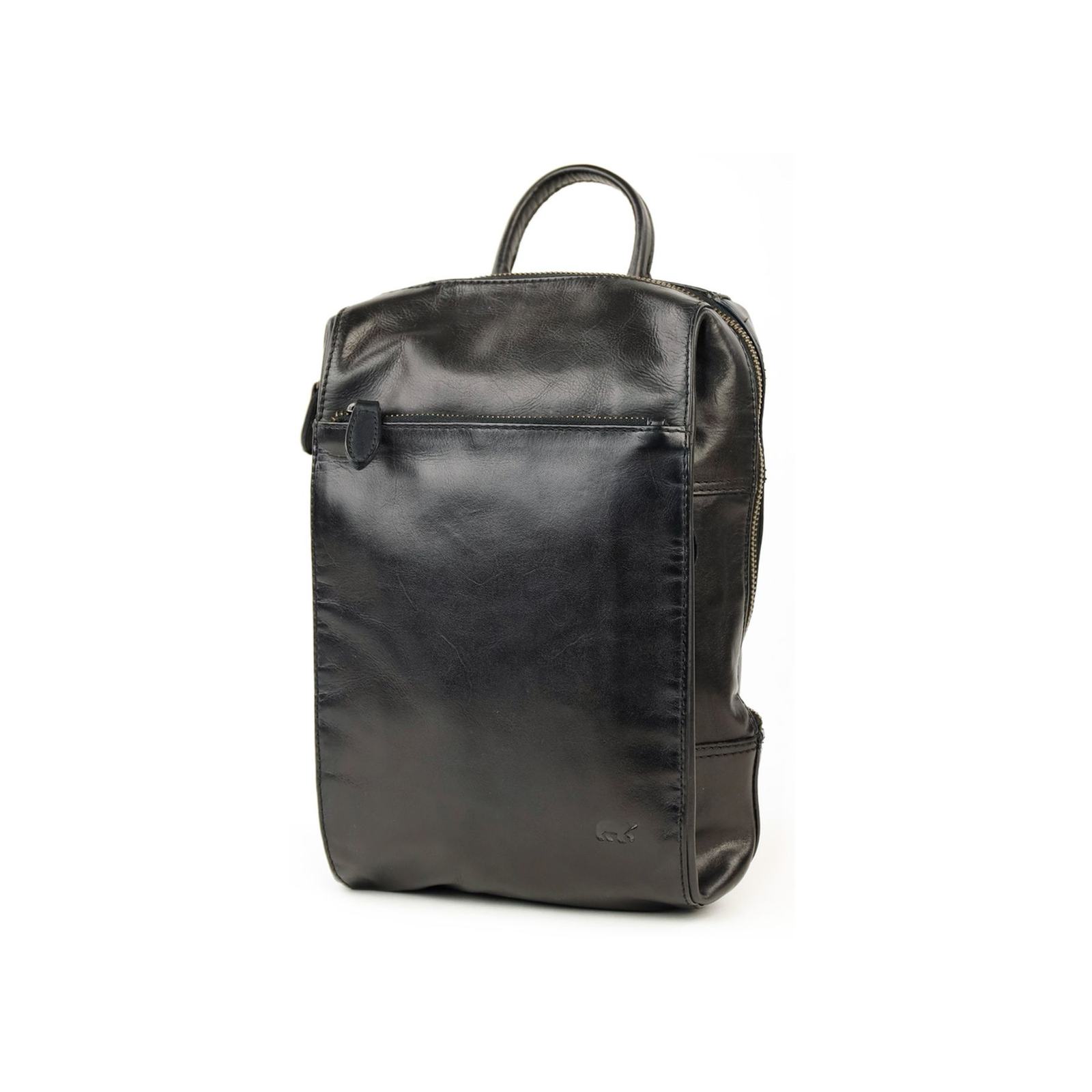Bear Design Sil rugzak (leren daypack) - Zwart