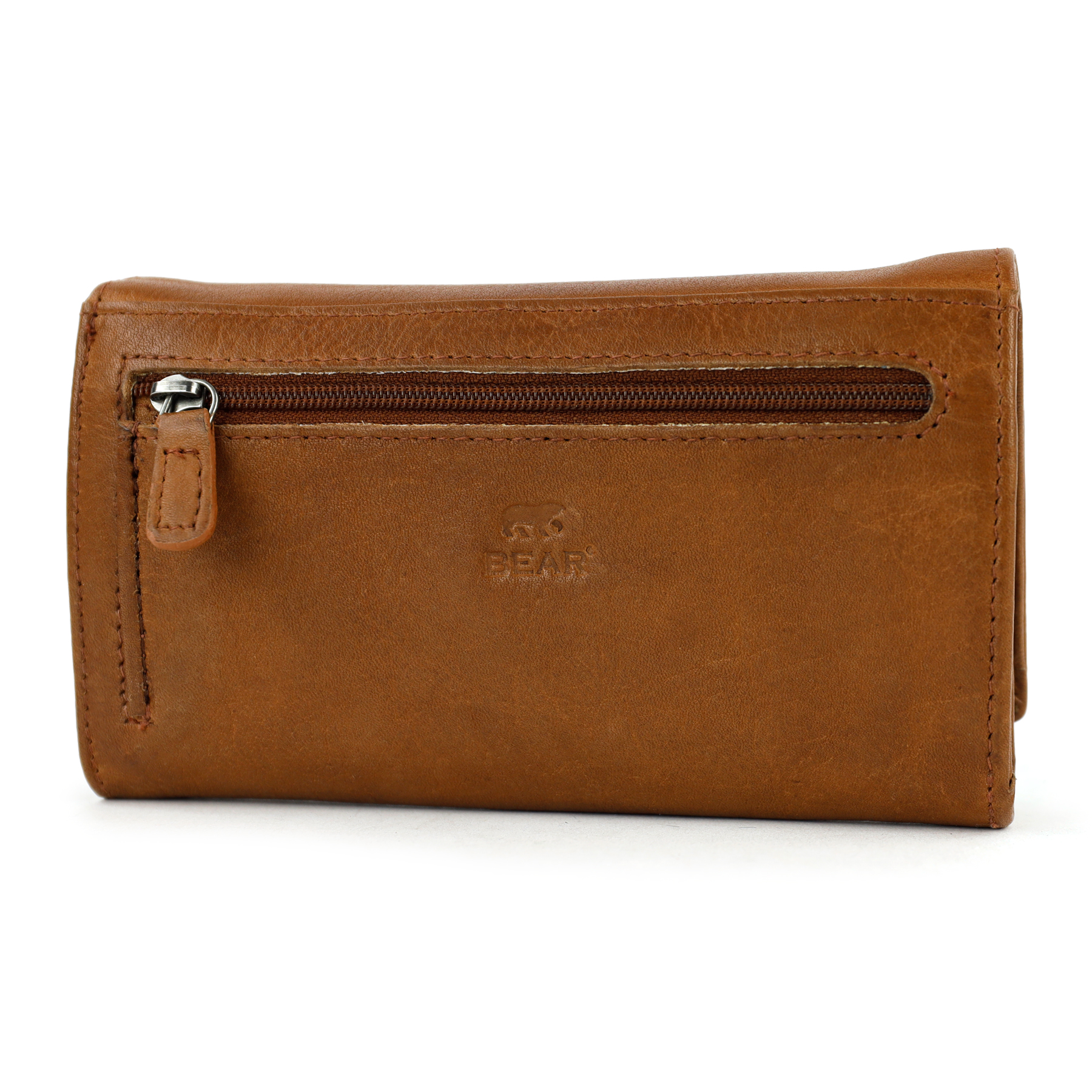 Bear Design Sweety XL leren portemonnee cognac | CP6041 achterkant