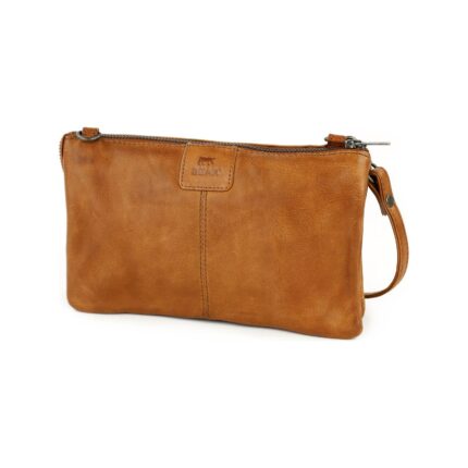 Bear Design Uma Callisto Pelle Clutch cognac | CP1119 cognac achterkant