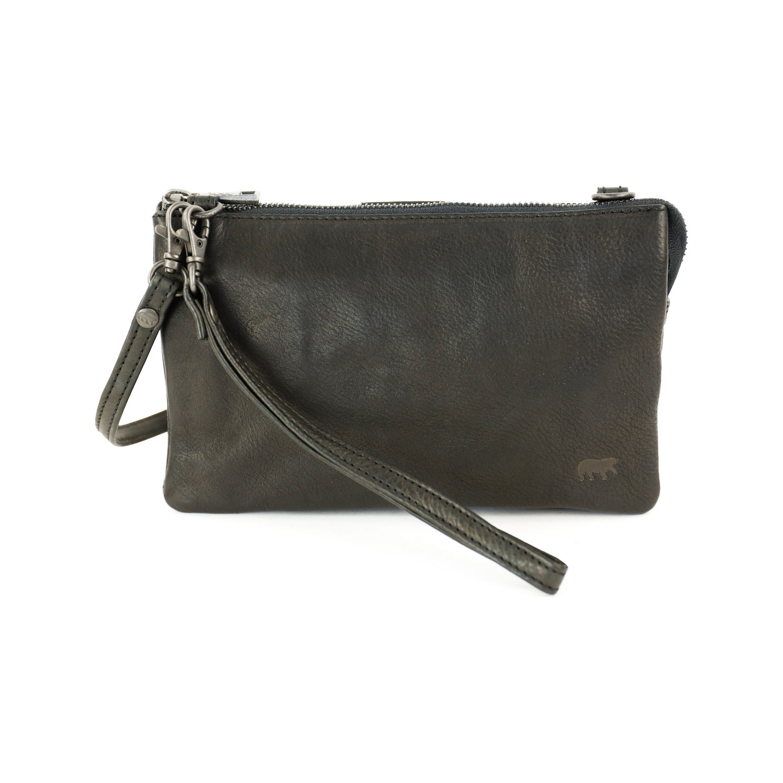Bear Design Uma Callisto Pelle Clutch zwart | CP1119 zwart voorkant